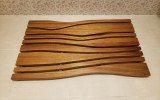 Aquatica Onde Waterproof Iroko Wood Bath Shower Floor Mat 90 5